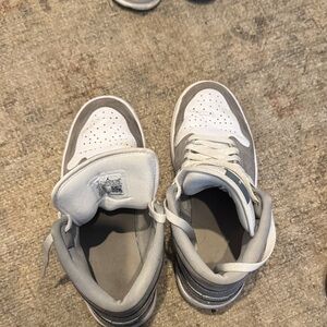Nike Kids Sneakers in Gray and White